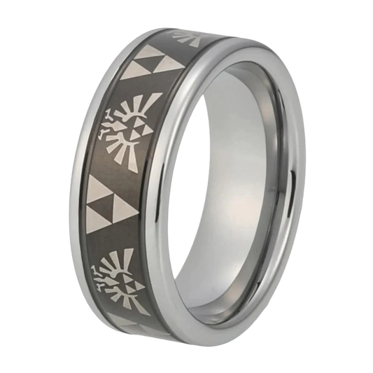 Zelda Ring Hyrule Svart