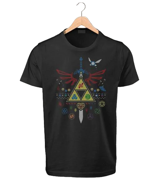 Zelda T Shirt - Triforce och Symboler